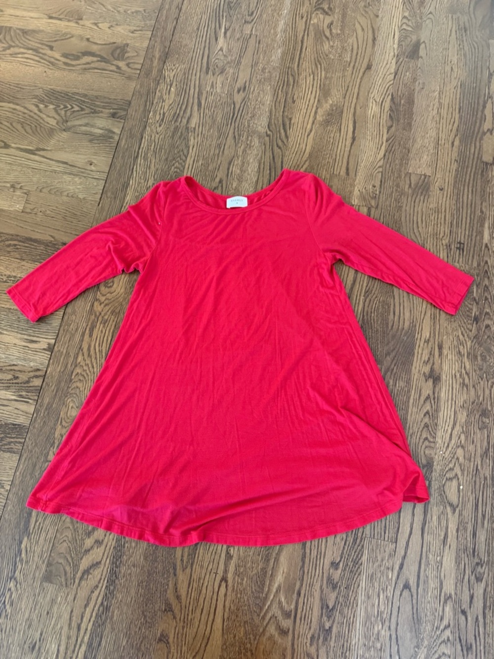 Bright Red Swing Tunic dress